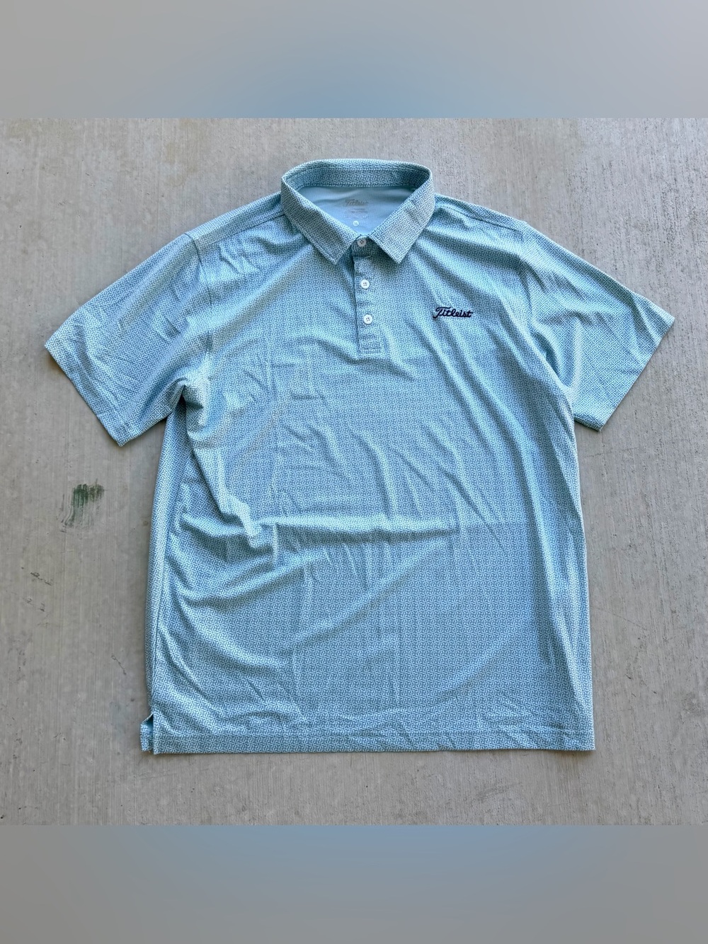 Titleist Golf Polo Shirt Men XL Floral All Over Print Stretch